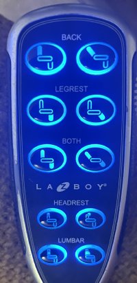 Lazy Boy, La Z Boy 10 BUTTON HAND CONTROL